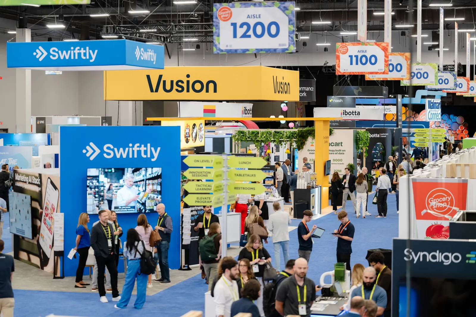 A view of the expo hall at the 2026 Groceryshop conference in Las Vegas