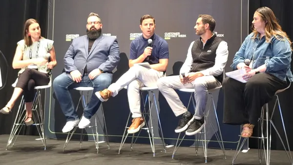 A panel of five speakers at CCW Las Vegas.