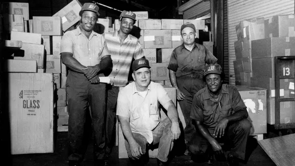 ABF Freight workers in a 1983 photo.