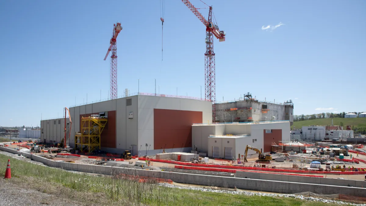 A picture of the Uranium Processing Facility under construction in Oak Ridge, Tennessee, April 2022.