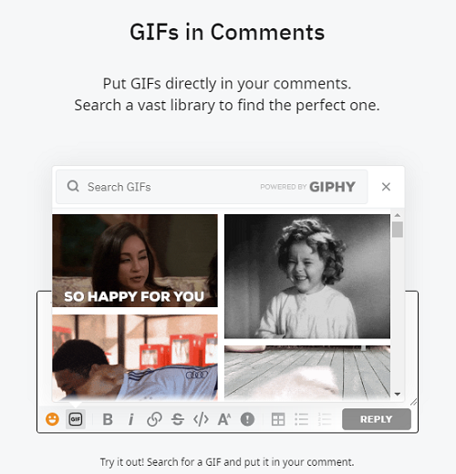 Reddit GIFs in comments