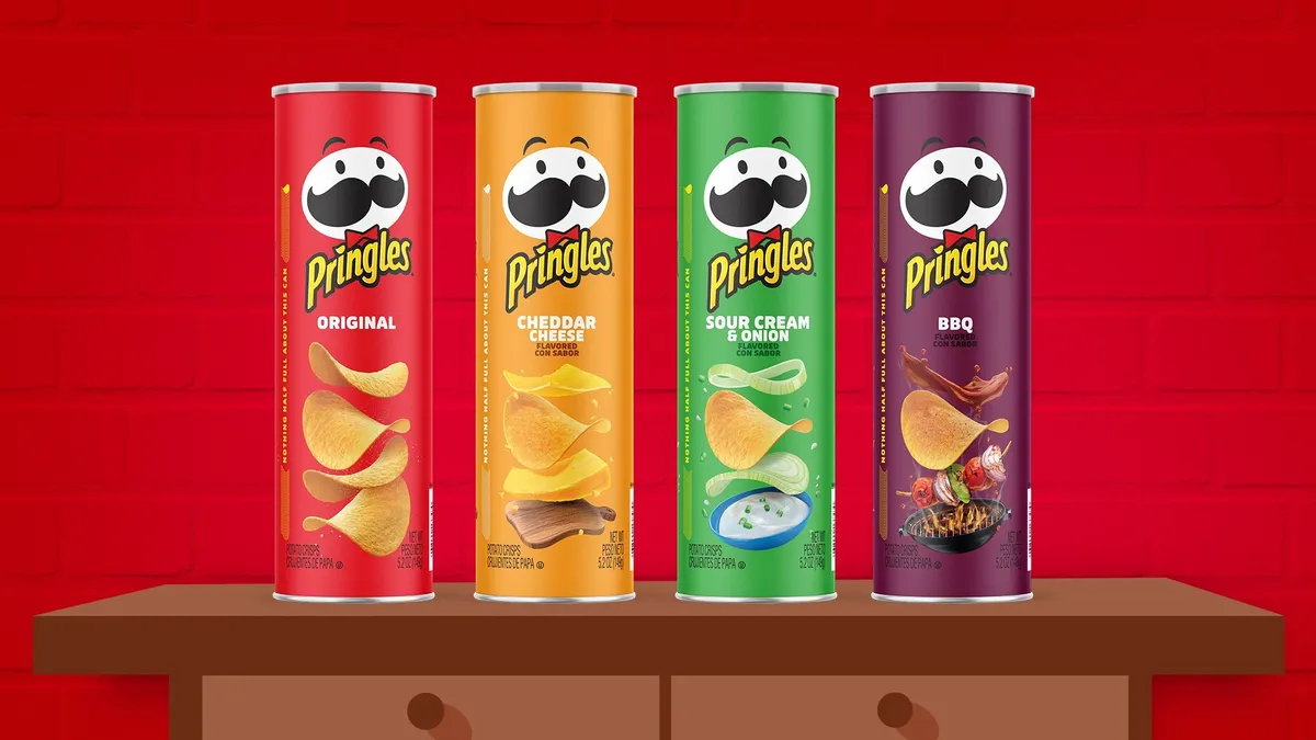 Pringles new can design retrieved by Marketing Dive on Dec. 2, 2020