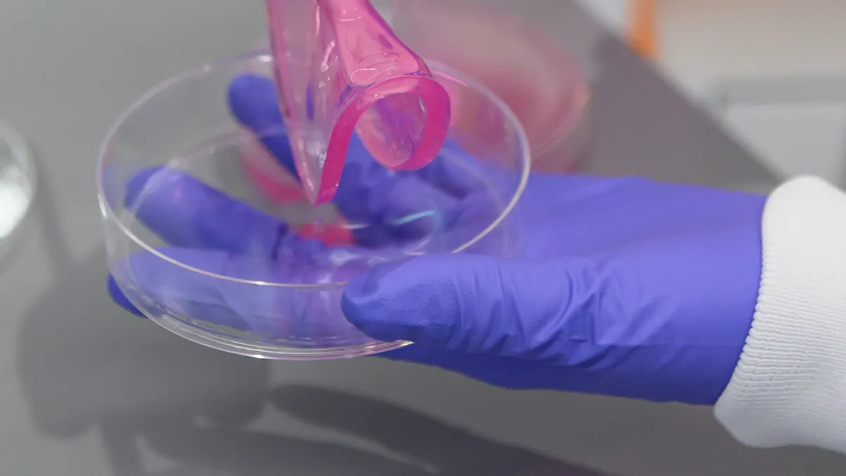 A photograph of bioengineered tissue made by Satellite Bio