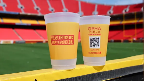 Bold Reuse reusable cups at the Kansas City Chiefs' stadium