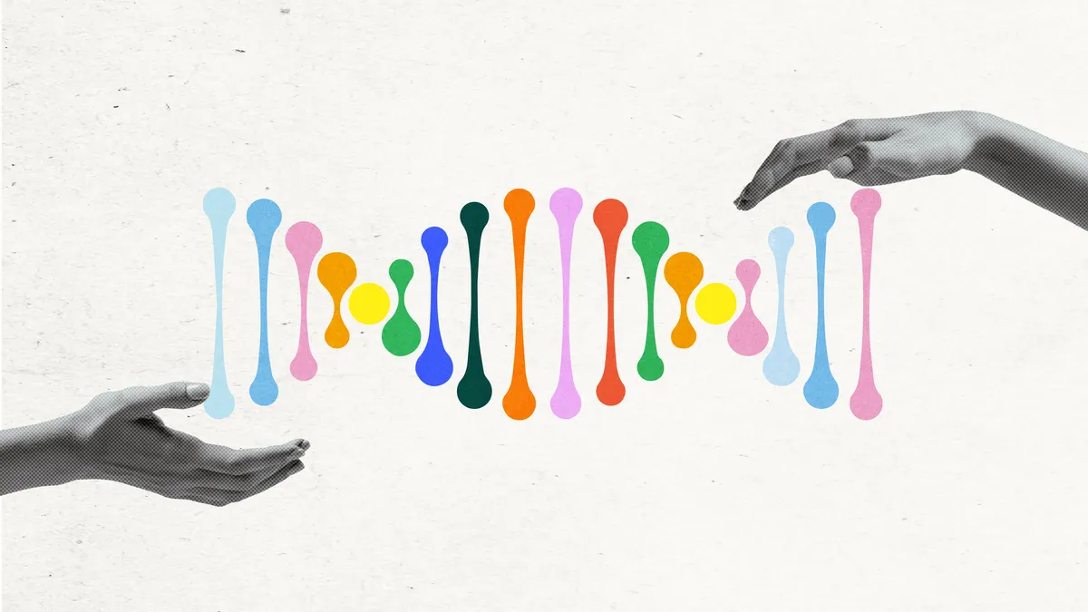 dna helix hands