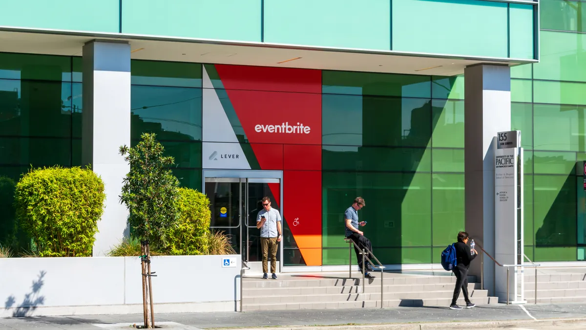 The outside of the Eventbrite headquarters.