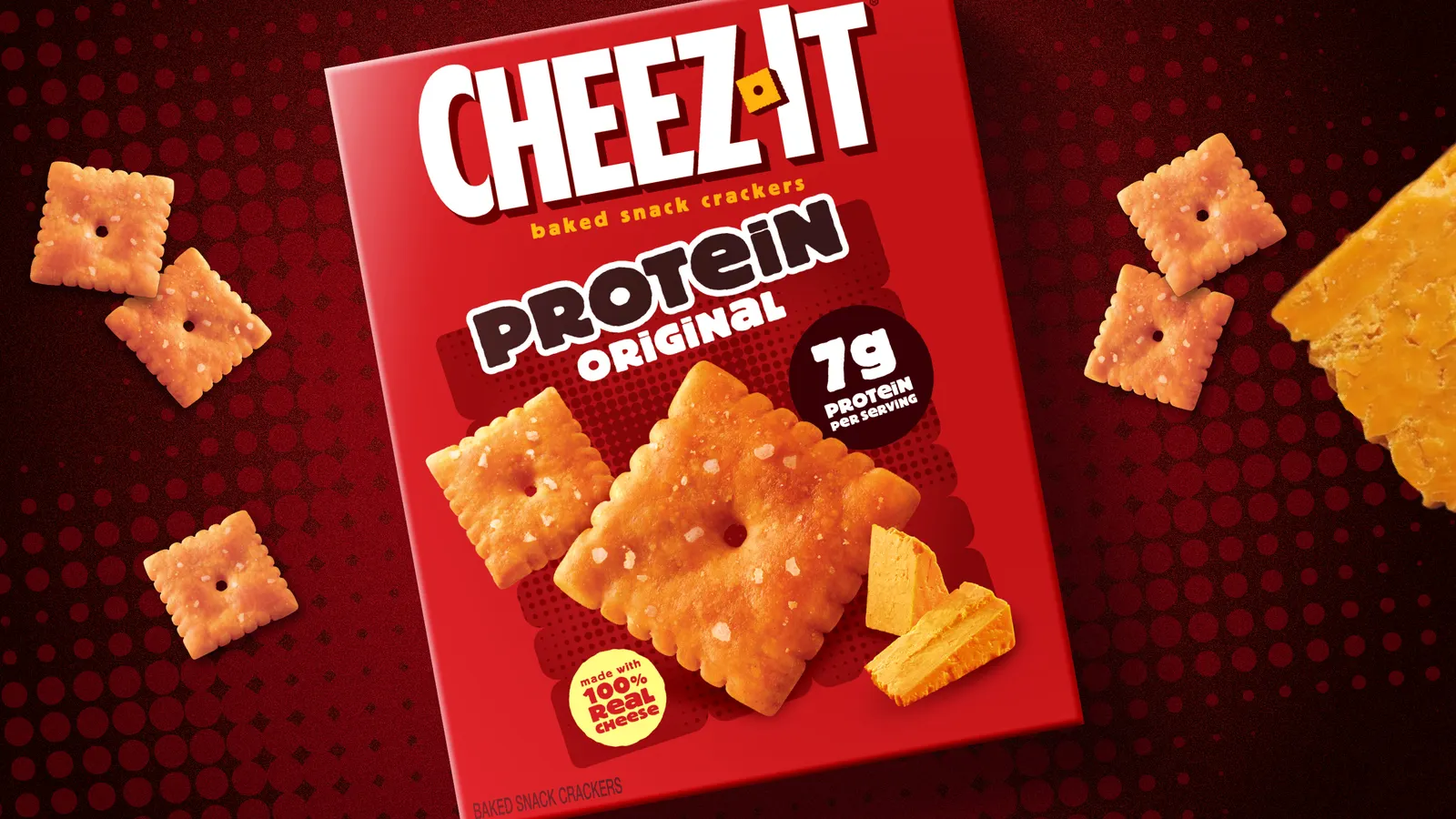 Cheez-It flexes with protein-loaded cheese cracker