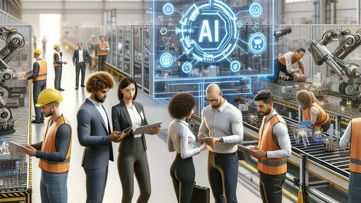AI and tech in a manufacturing setting.