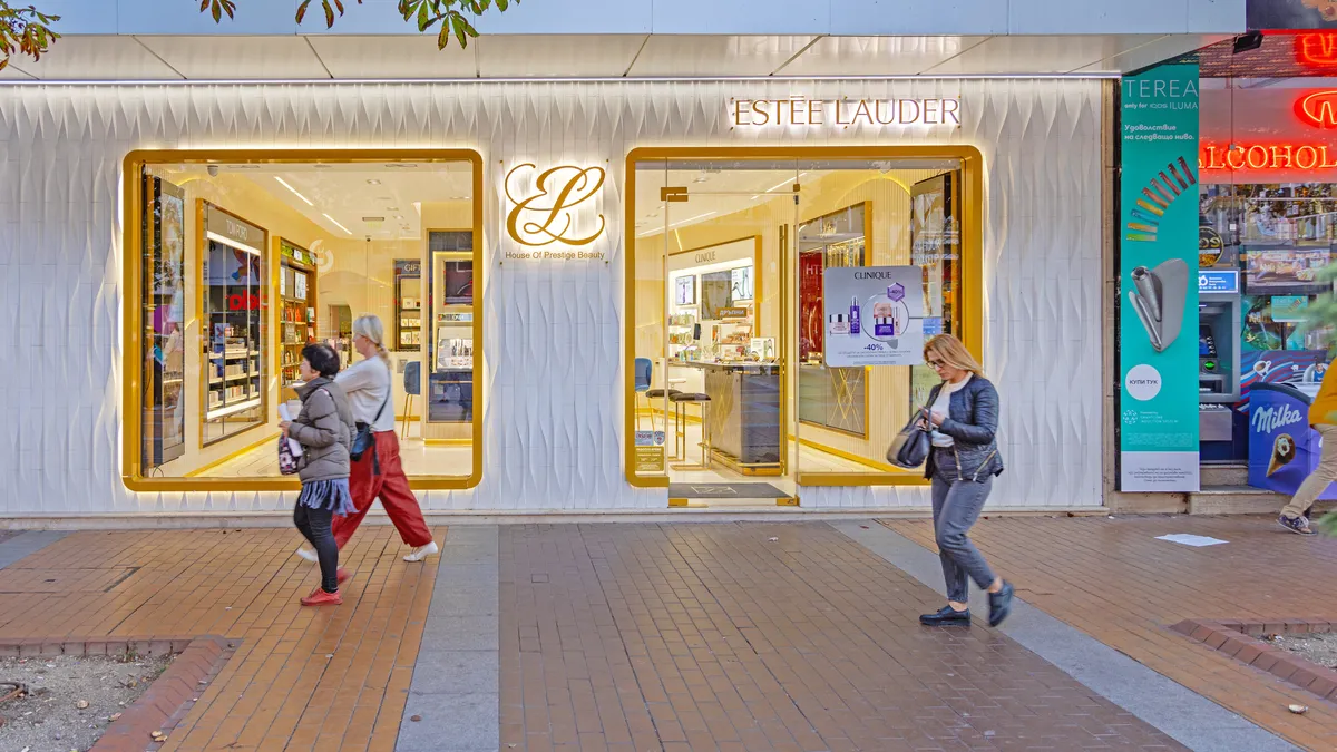 An Estée Lauder shop at Vitosha Boulevard in Sofia, Bulgaria on Oct. 16, 2023.