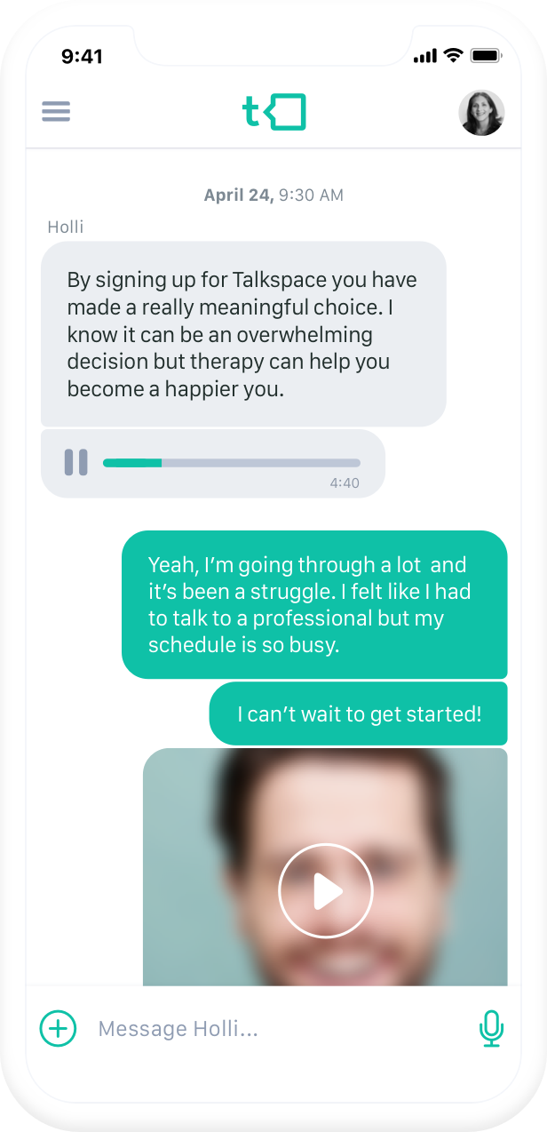 Talkspace interface