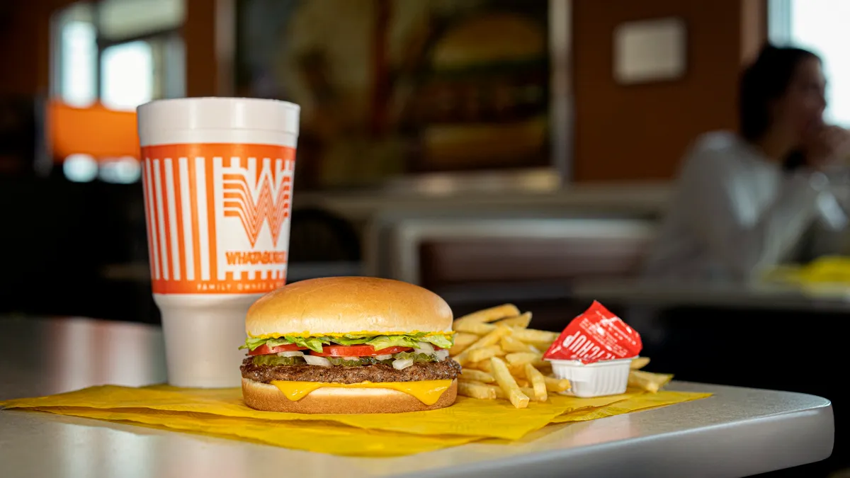 Whataburger's signature Whataburger meal.