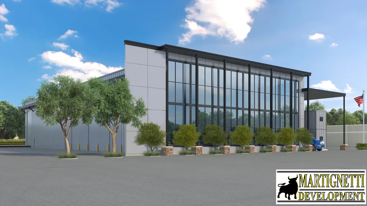 887 Woburn C&D facility rendering for project in Wilmington, Massachusetts