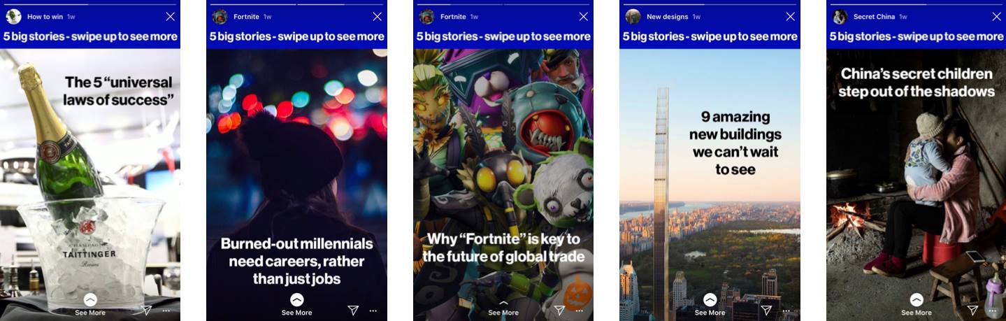 Bloomberg Instagram Stories