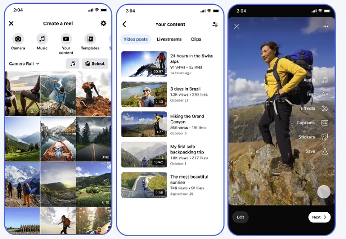 Create Reels from Video Clips
