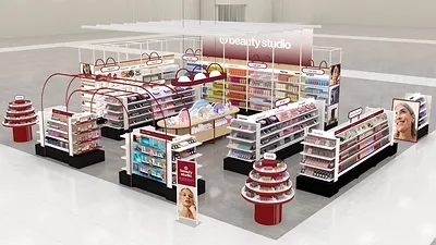 Rendering of a Target Beauty Studio space