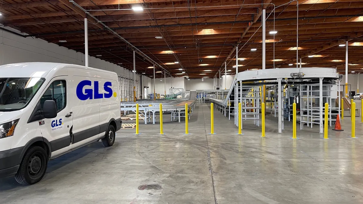 GLS' hub in Hayward, California.