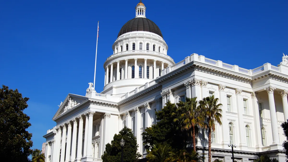 The California Capitol building.