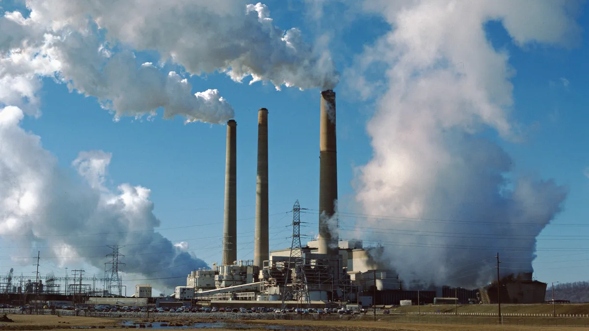 Louisville Gas and Electric's coal-fired Mill Creek power plant near Louisville, Kentucky.