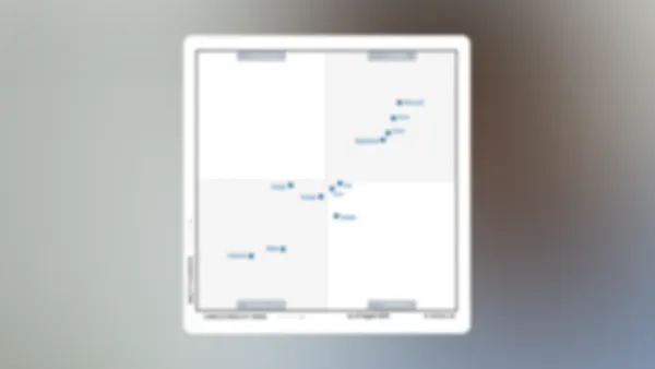 A blurred chart.