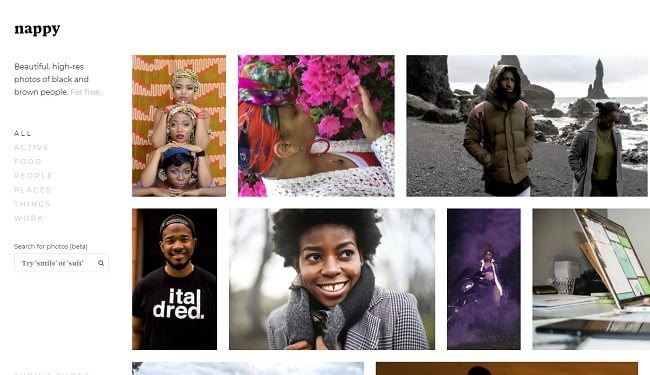 nappy.co home page