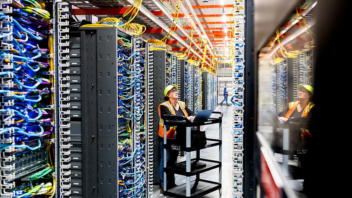 Inside an AI data center