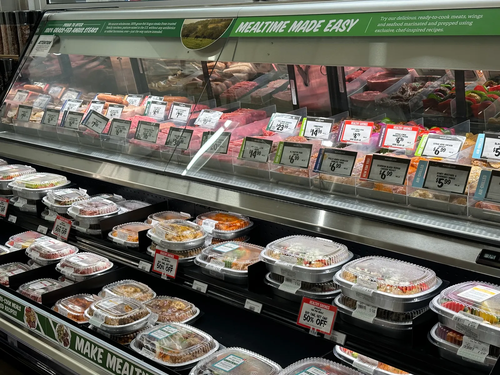 Sprouts deli counter and Heat & Eat meal options