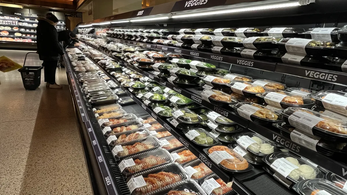 Interior of a grocery store