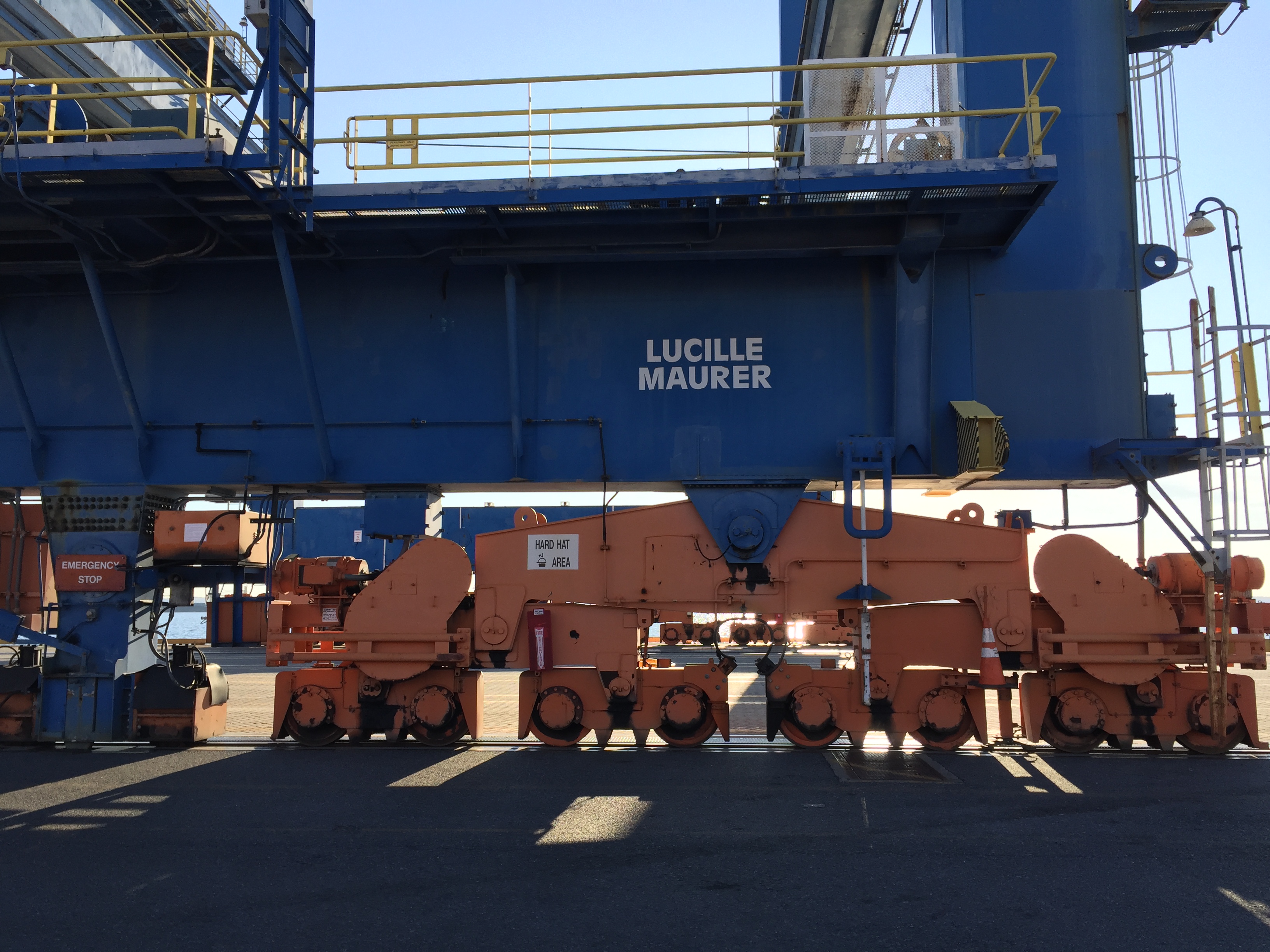 Lucille Maurer, the crane, at the Port of Baltimore