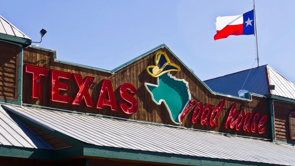 An image of a building with Texas Roadhouse signage