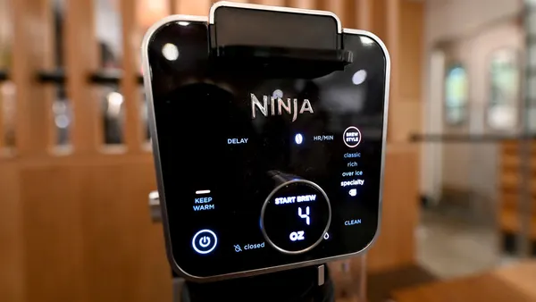 A Ninja DualBrew on a store table