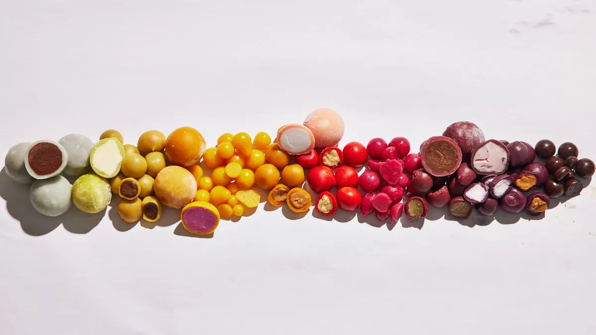 A collection of different snacking "berries" made by Foodberry.