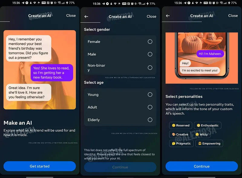 Meta AI creation