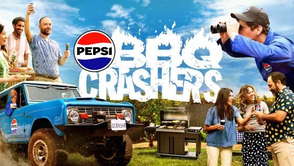 Pepsi campaign imagery for its “Grilling Deserves Pepsi: BBQ Crashers" summer 2025 campaign.