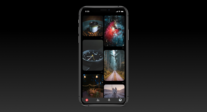 Pinterest dark mode