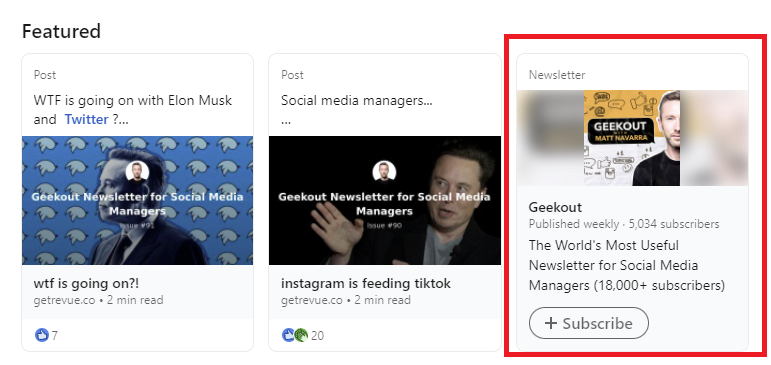 LinkedIn Featured