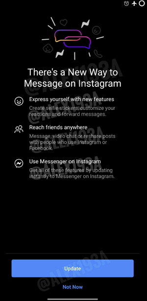 Instagram Messenger integration