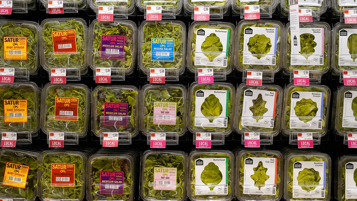 Local lettuce at a Whole Foods store