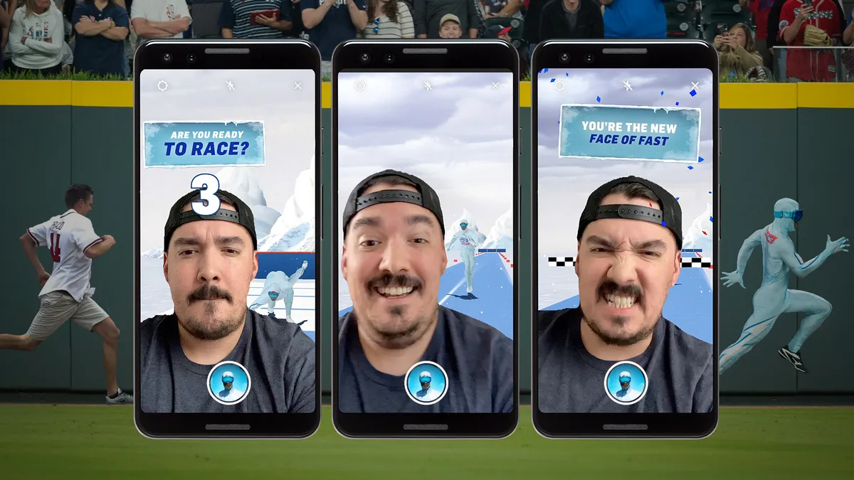 RaceTrac, convenience store, Instagram AR filter, gamified, Braves