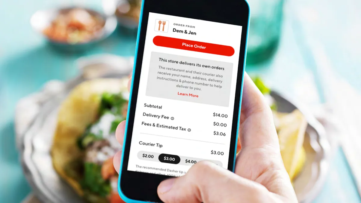 DoorDash self-delivery