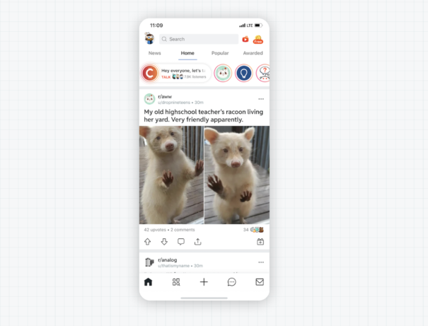 Reddit Talk update