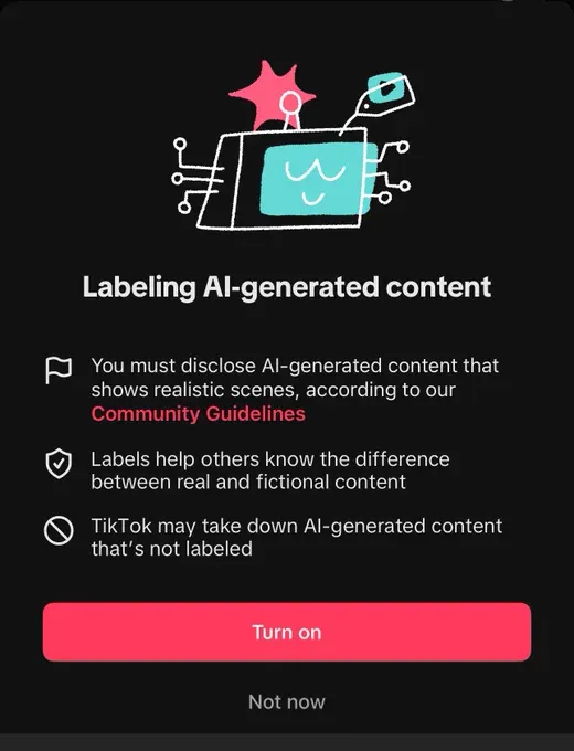 TikTok AI labels