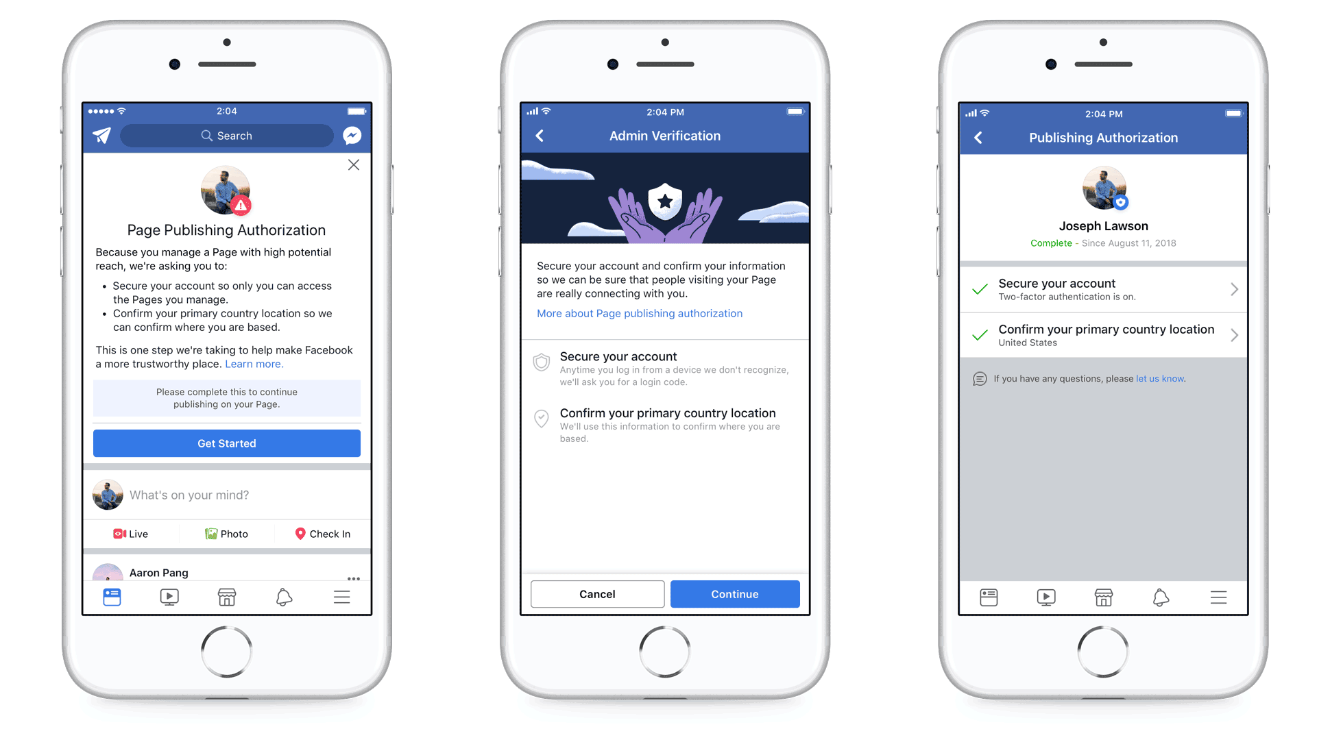 Facebook Page Publishing Authorization