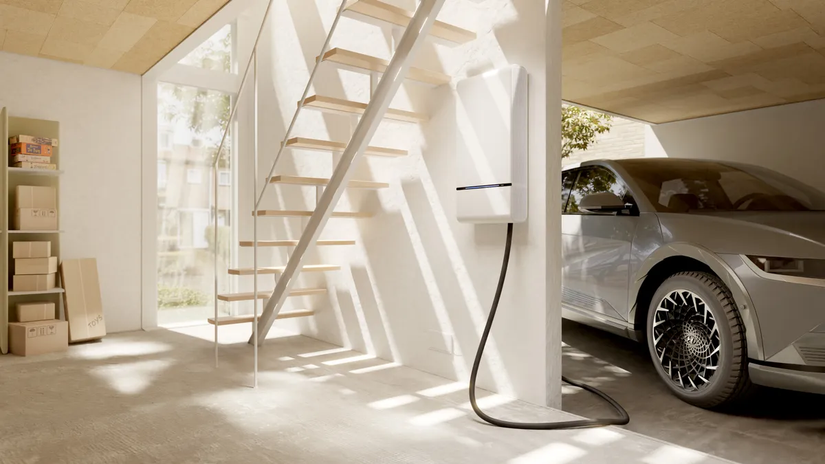 A home Wallbox electric vehicle charger