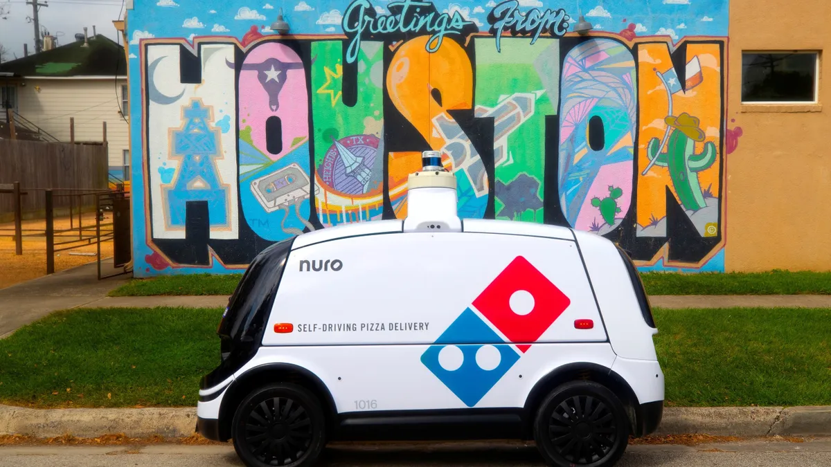 Domino's tests Nuro robot in Houston