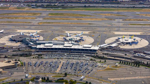 Terminal B at the Newark Liberty International Airport