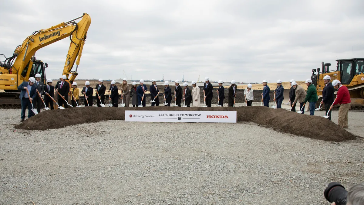 Officials break ground on Honda EV battery plant