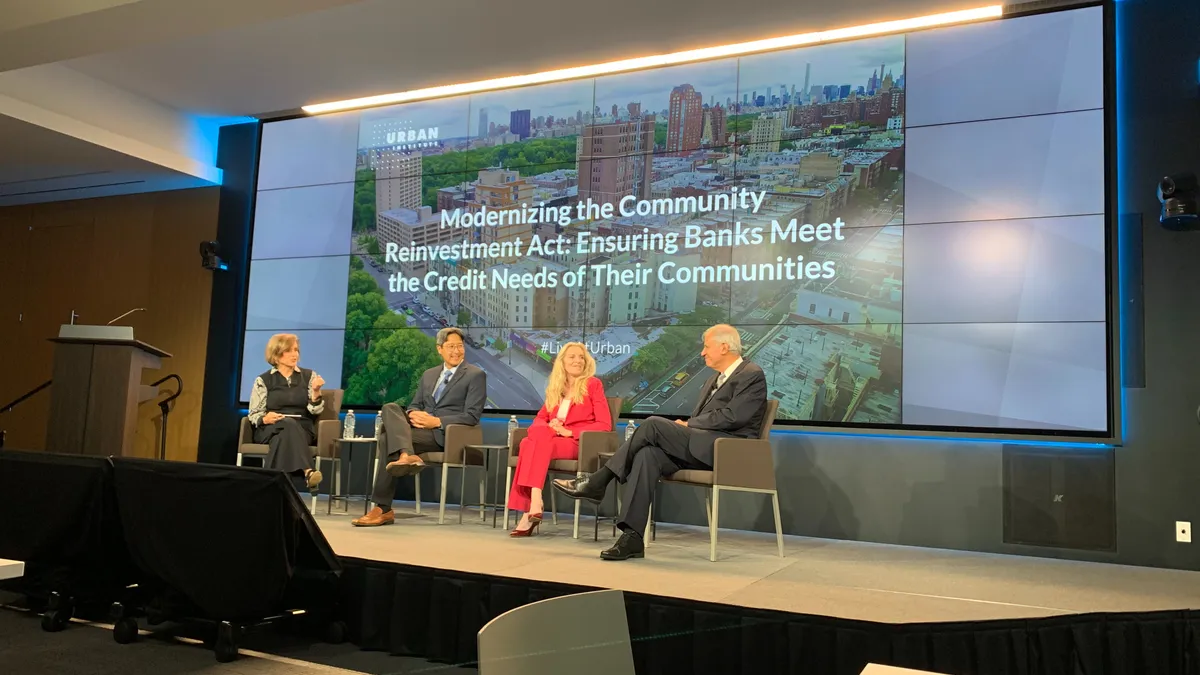 Head of the OCC, FDIC and Federal Reserve discuss the revamp of the CRA at an Urban Institute event.