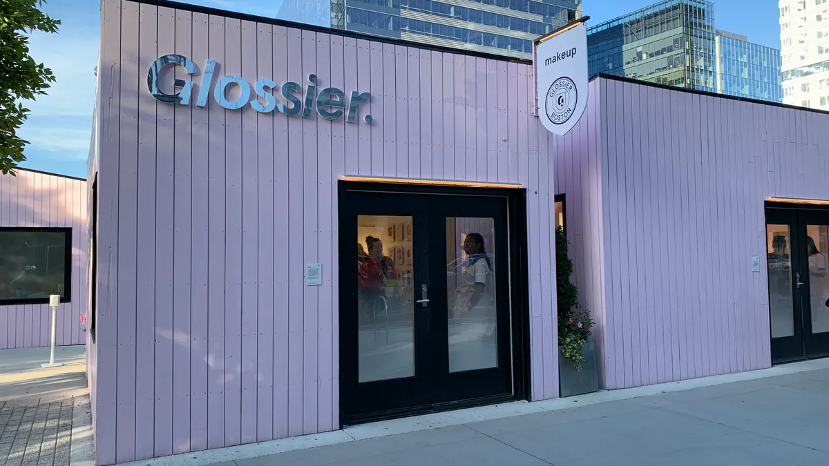 Glossier pop-up in Seaport, Boston