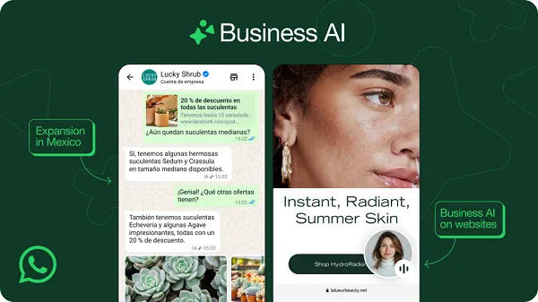 WhatsApp AI conversations