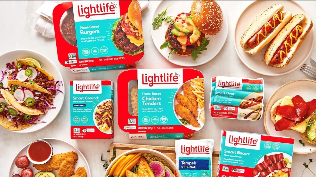 Packaging for Lightlife products in September 2021.